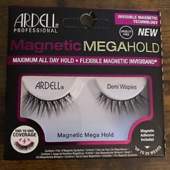 Ardell New Magnetic Lashes MEGAHOLD Demi Wispies Black Falsies Eyelashes - Picture 1 of 2